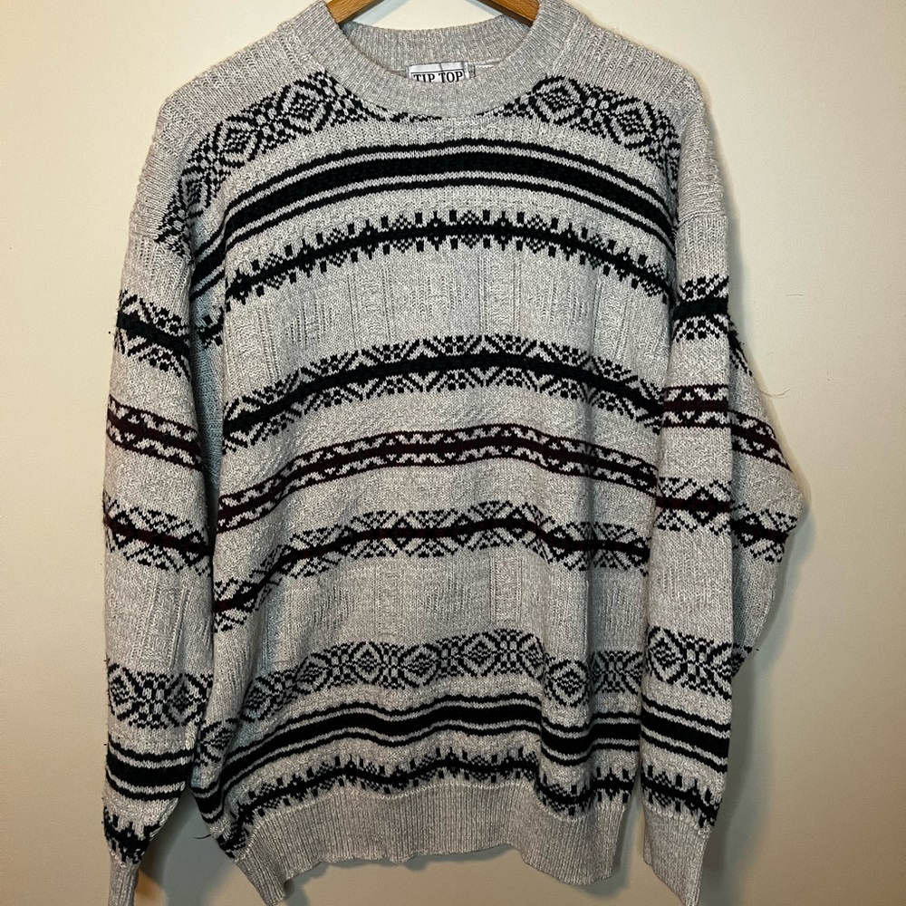 Vintage Knit patterned Sweater